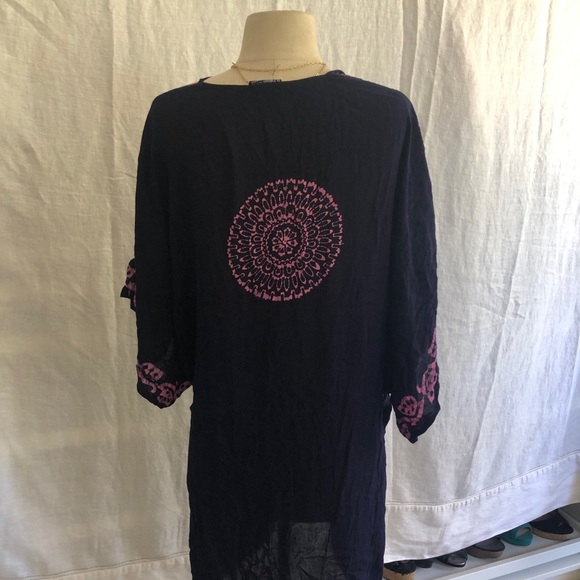 Highness Brand cover up, tunic, kimono style top one size - Picture 4 of 7